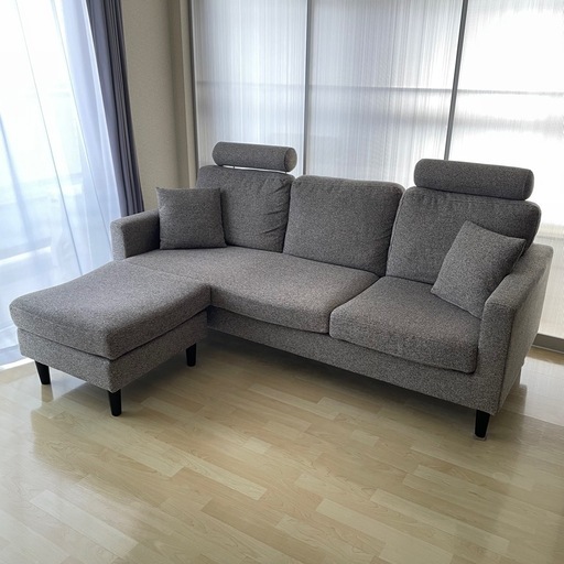 モダンデコ 3人掛けカウチソファ ds-006