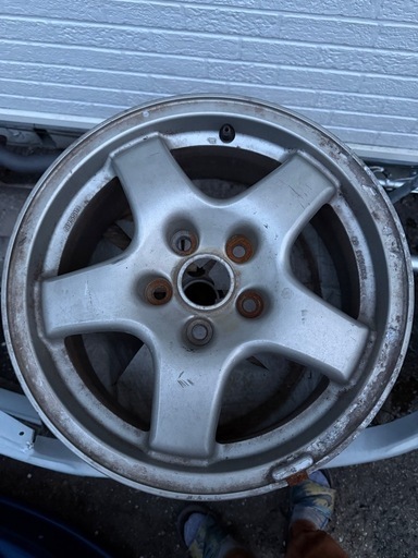 R32 スカイライン タイプM 純正ホイール 4本セット 16X6.5JJ 40 ヨコハマ スタッドレス付き 205/50R16 R32スカイラインタイプM純正ホイール16インチ5穴 4本セットホイール