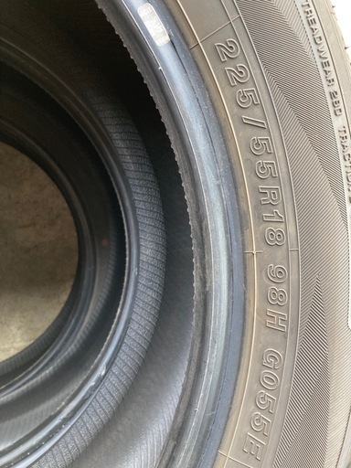 YOKOHAMA 225/55R18 23年製夏タイヤ (オビイ) 札幌のタイヤ YOKOHAMA 225/55R18 23年製夏タイヤ (オビイ) 札幌のタイヤ