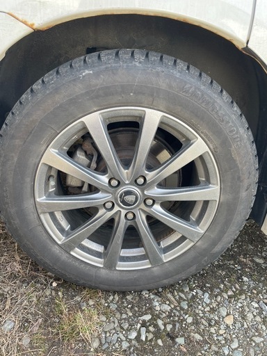 バリ山 社外17インチ アルミホイール 冬タイヤ付き４本SET225/65R17 バリ山 社外17インチ アルミホイール 冬タイヤ付き4本SET225/65R17