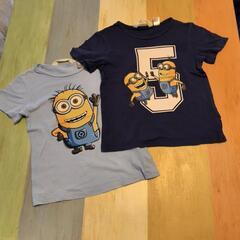 H&M　ミニオンTシャツ 100cm　2枚セット　