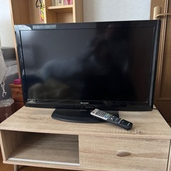 SHARP液晶テレビとテレビ台セット販売