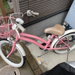 女の子用自転車　ピンク