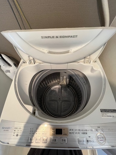 ☆送料・設置無料☆ 中古 大型洗濯機 シャープ (No.8596)（中古 6.0kg  