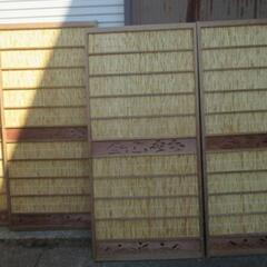 簾戸4枚　夏戸　レトロ　多少イタミ有り