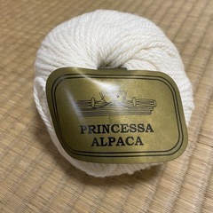アルパカ30% 毛糸7玉（オフホワイト）