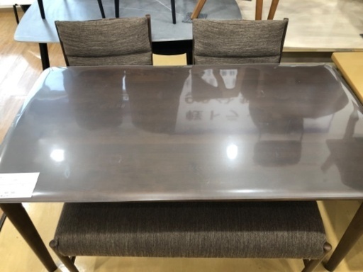 【軽トラック貸出サービス有】ニトリ　ベンチダイニング4点セット　テーブル/T-01チェア/C-27 ベンチ/B-34  Nコレクション ダークブラウン