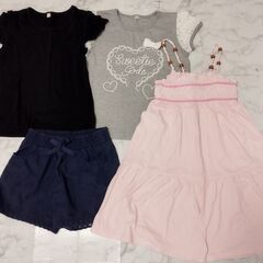トップス　ショートパンツ　Gapワンピのセット　120　