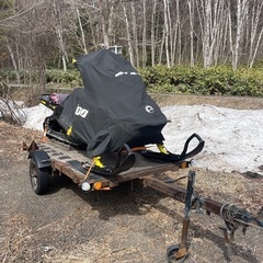 スノーモービル　2018　スキードゥ　165 中古　ダンプ式トレーラー付 スノーモービル2018スキードゥ165 中古ダンプ式トレーラー付 (かまろん