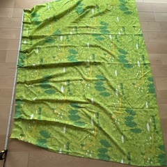 カーテン　グリーン　150cm*150cm 1枚