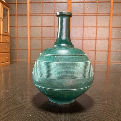 青銅の花瓶壺グリーン金属製郵政大臣贈箱無し (Recycle+) 天理の 青銅の花瓶壺グリーン金属製郵政大臣贈箱無し (Recycle+) 天理の