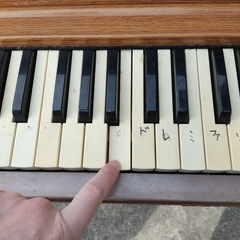ピアノ　鍵盤　電子　レトロ　アンティーク　アナログ　オルガン　楽器の画像