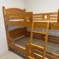 2段ベッド　子ども用　すのこ　木製の画像