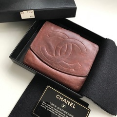 CHANEL シャネル Wホック おり財布 男女