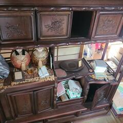 【4/16に撤去予定】唐木家具　飾り棚　茶棚　和風アンティーク