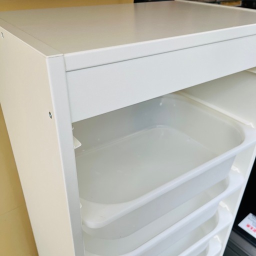 《売約済》【武蔵小山店】   IKEA イケア　トロファスト　棚　収納　リビング　子供　子ども　引き出し　収納コンビネーション　ホワイト　ライラック　別売りの収納ボックス　セット！