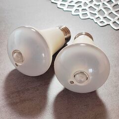 長野県佐久市 人感センサー付LED電球 2個セット 60形･40...