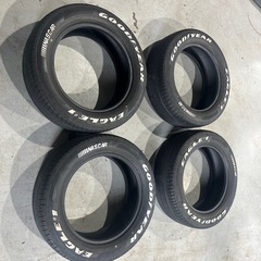 215/60R17 ホワイトレタータイヤ中古4本セット