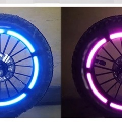 反射リムステッカー　自転車　蛍光　リフレクターの画像