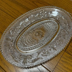 ガラス平皿2枚セットの画像
