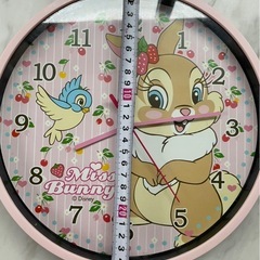 壁掛け時計 Disney ミスバニーちゃんの画像
