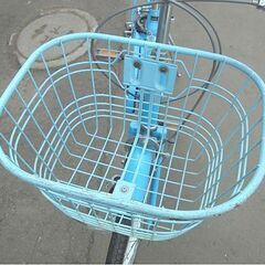 22インチ 子供用 自転車 水色 6段変速 鍵付き Emilia 札幌市 白石店の画像