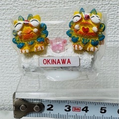 沖縄シーサー　写真立て付き　おみやげの画像