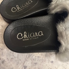 イタリア製　ファーサンダル　未使用の画像