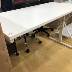 【軽トラック貸出サービス有】 IRIS OHYAMA 昇降デスク（手動） UDD-1200 ホワイトの画像