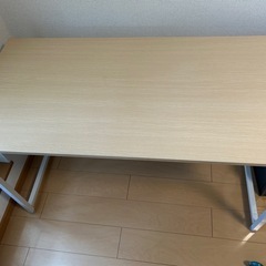 シンプルデスク　幅120cmｘ奥行60cm　ライトブラウン