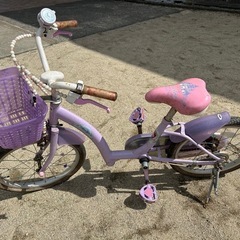 幼児　女の子用自転車の画像