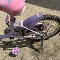 幼児　女の子用自転車の画像