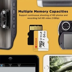 ⭐️新品・未使用・未開封⭐️🟪コダック KODAK Micro TF SD カード🟥32GB🟥SDカード変換アダプター付🟪クラス 10🟪4Kビデオ録画に対応🟪の画像