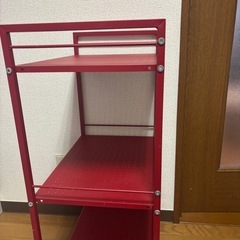 キャスター付きパンチングラック(３段)の画像
