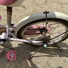 幼児　女の子用自転車の画像