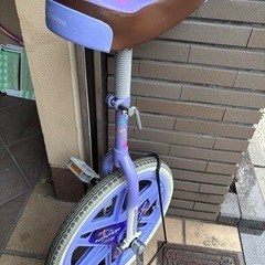 一輪車 18インチ ブリヂストン スケアクロー ラベンダー スタ...