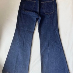 GRL センターラインフレアデニムパンツ　Lサイズの画像