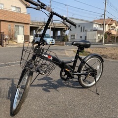 ノーパンク折りたたみ自転車