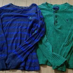 【セット品】ポロラルフローレン 　長袖シャツ　使用品　サイズS 140 POLO RALPH LAURENの画像