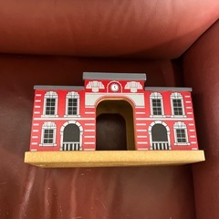 木製レール電車おもちゃの画像