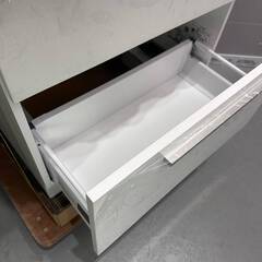 H 未使用 TOTO 洗面化粧台 オクターブスリム LDFM060BAGGG1P 水栓ユニット LJFM060DN1S 下台+水栓のみ ※鏡なし 30319K08の画像