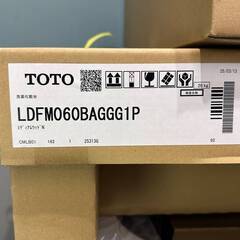 H 未使用 TOTO 洗面化粧台 オクターブスリム LDFM060BAGGG1P 水栓ユニット LJFM060DN1S 下台+水栓のみ ※鏡なし 30319K08の画像