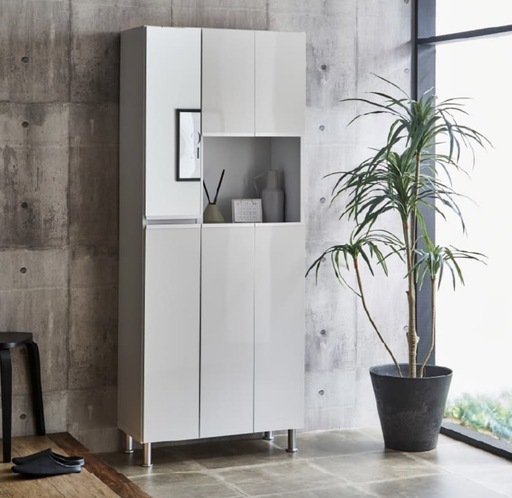 楽天ランキング1位 シューズクローゼット 靴棚 ミラー付き シューズクローク シューズボックス 下駄箱 シューズラック 靴箱 玄関収納