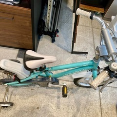 ルイガノ 子供自転車 16インチ 補助輪付 中古 の画像