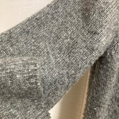 ロングカーディガン　レディース　グレーの画像