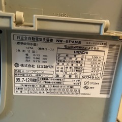 30年ほど使用している洗濯機まだ動きます