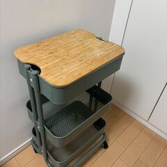 【IKEA】RÅSKOG ロースコグ + ふた/トローリーの画像