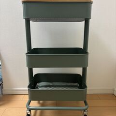 【IKEA】RÅSKOG ロースコグ + ふた/トローリーの画像