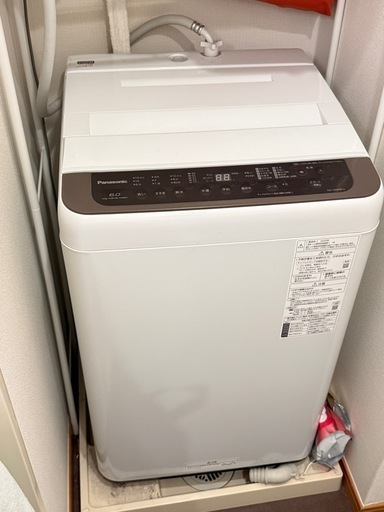 洗濯機 PANASONIC 6.0kg/ 2020年 NA-F60PB13