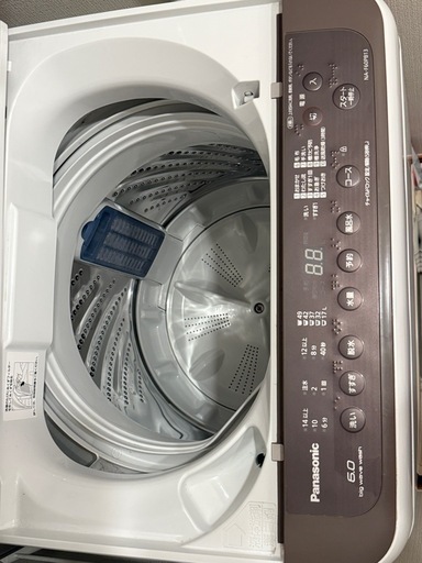洗濯機 PANASONIC 6.0kg/ 2020年 NA-F60PB13